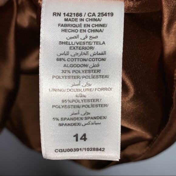 Ella Moss brown faux suede sleeveless 70s style shift dress juniors size 14 B96 - Picture 4 of 5